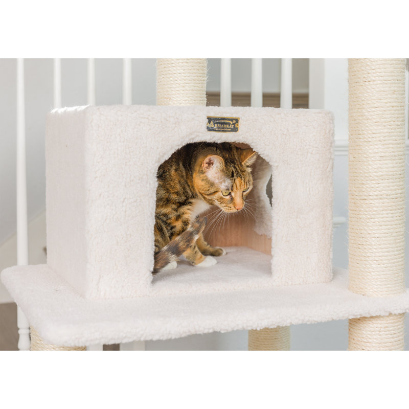 Armarkat 78" Premium Classic Real Wood Jackson Galaxy Approved Cat Tree & Reviews Wayfair